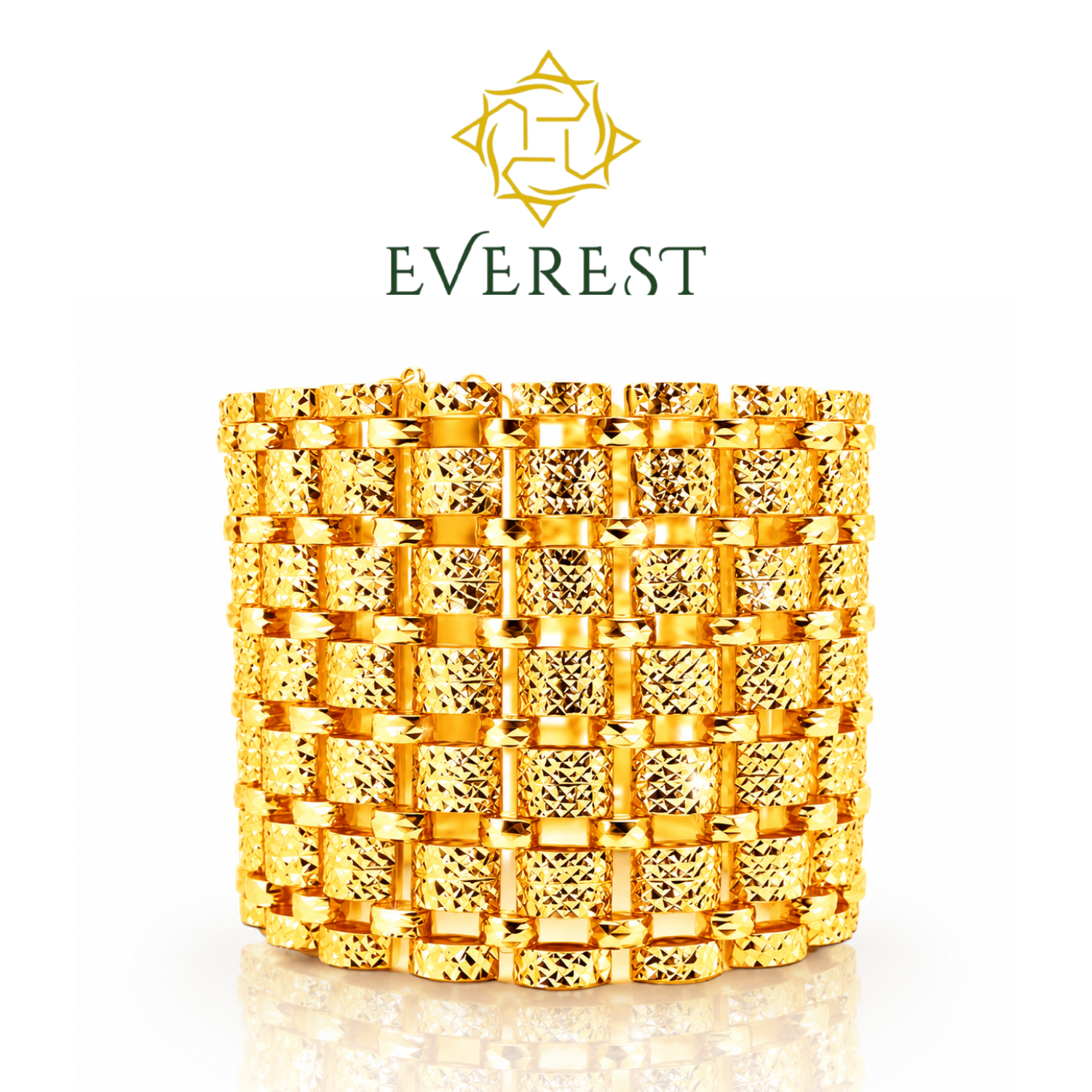 1C6R Oval Side Olive Hollow Bracelet