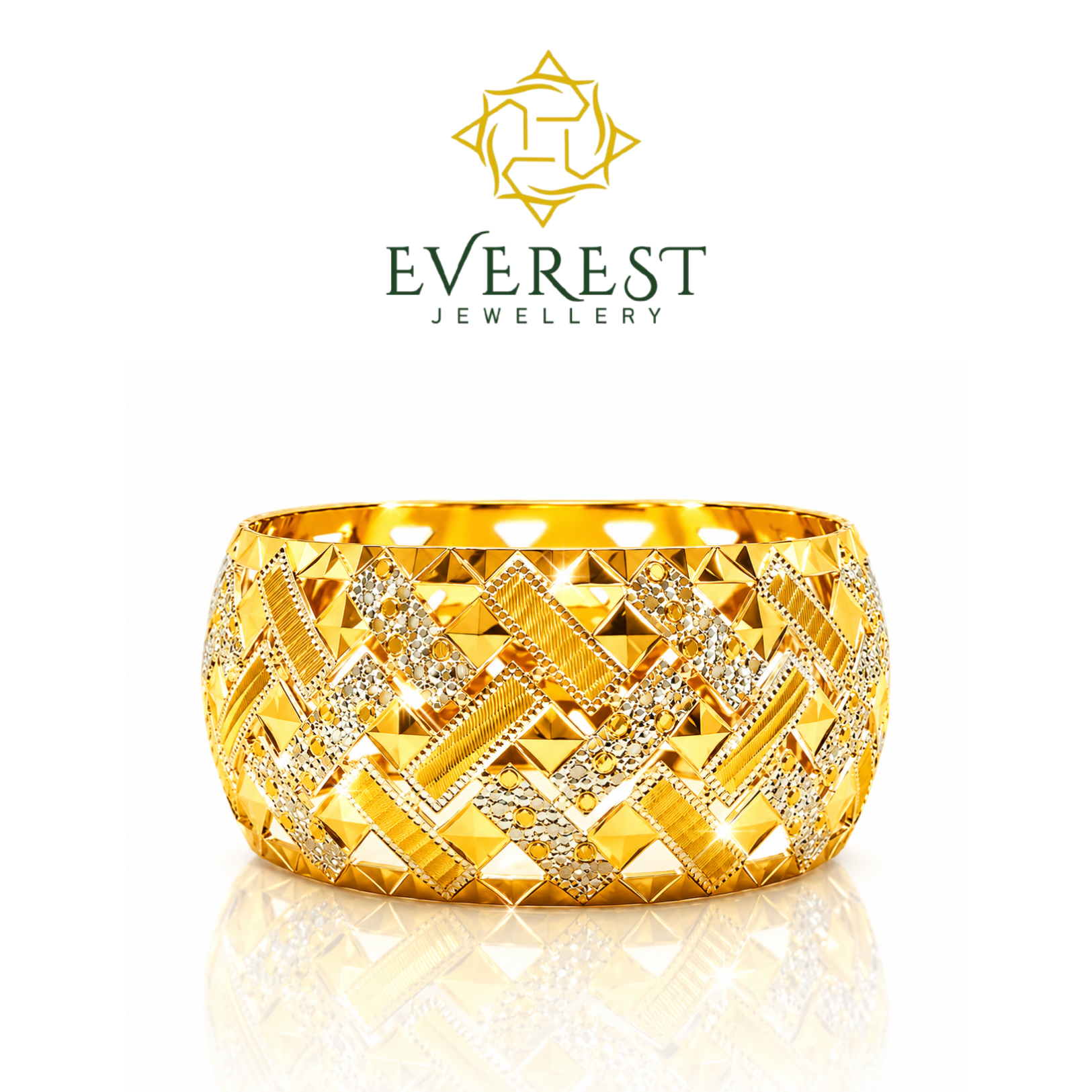 2C Zigzag Cutting Bangle
