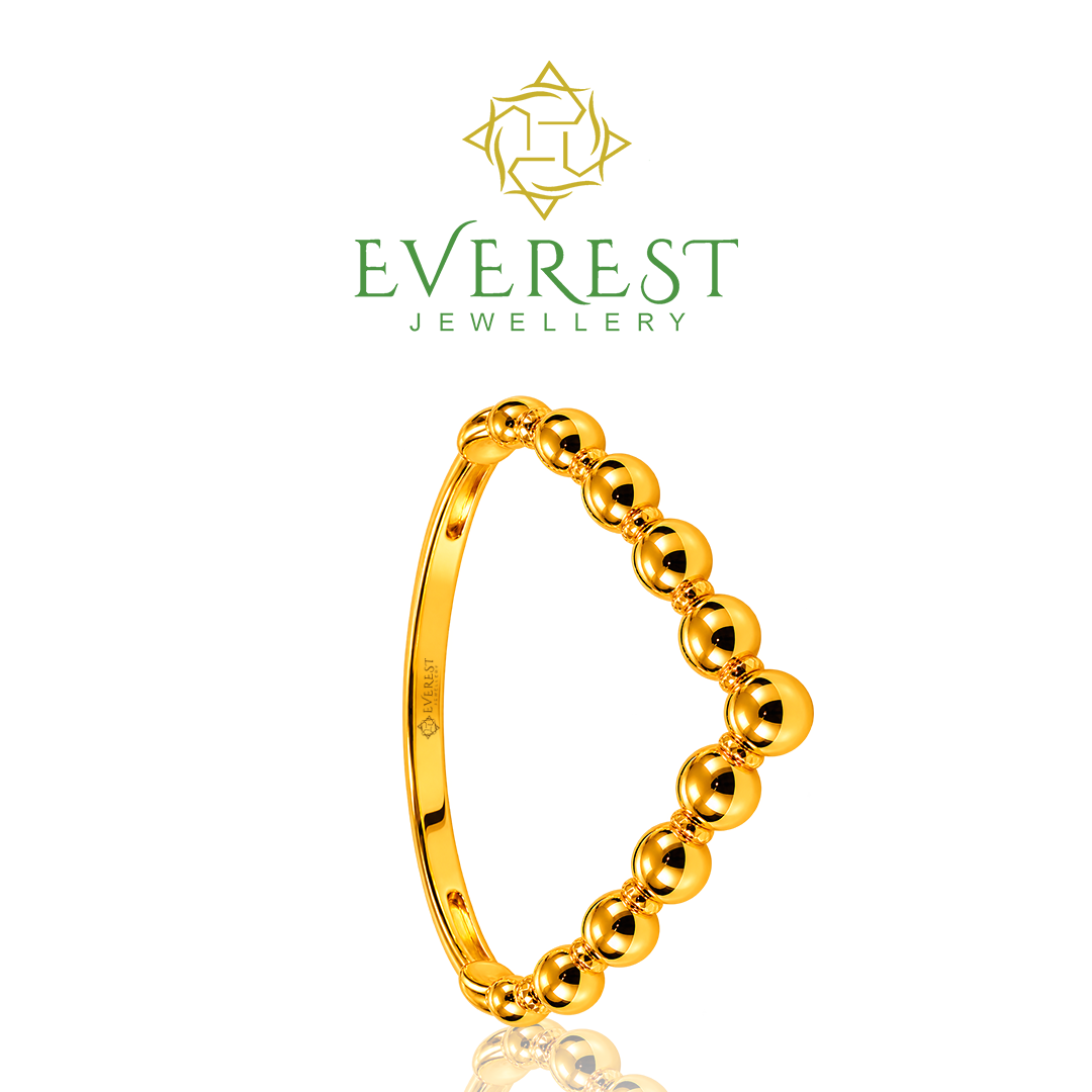 916 Yellow Gold Pearl Ball Ring