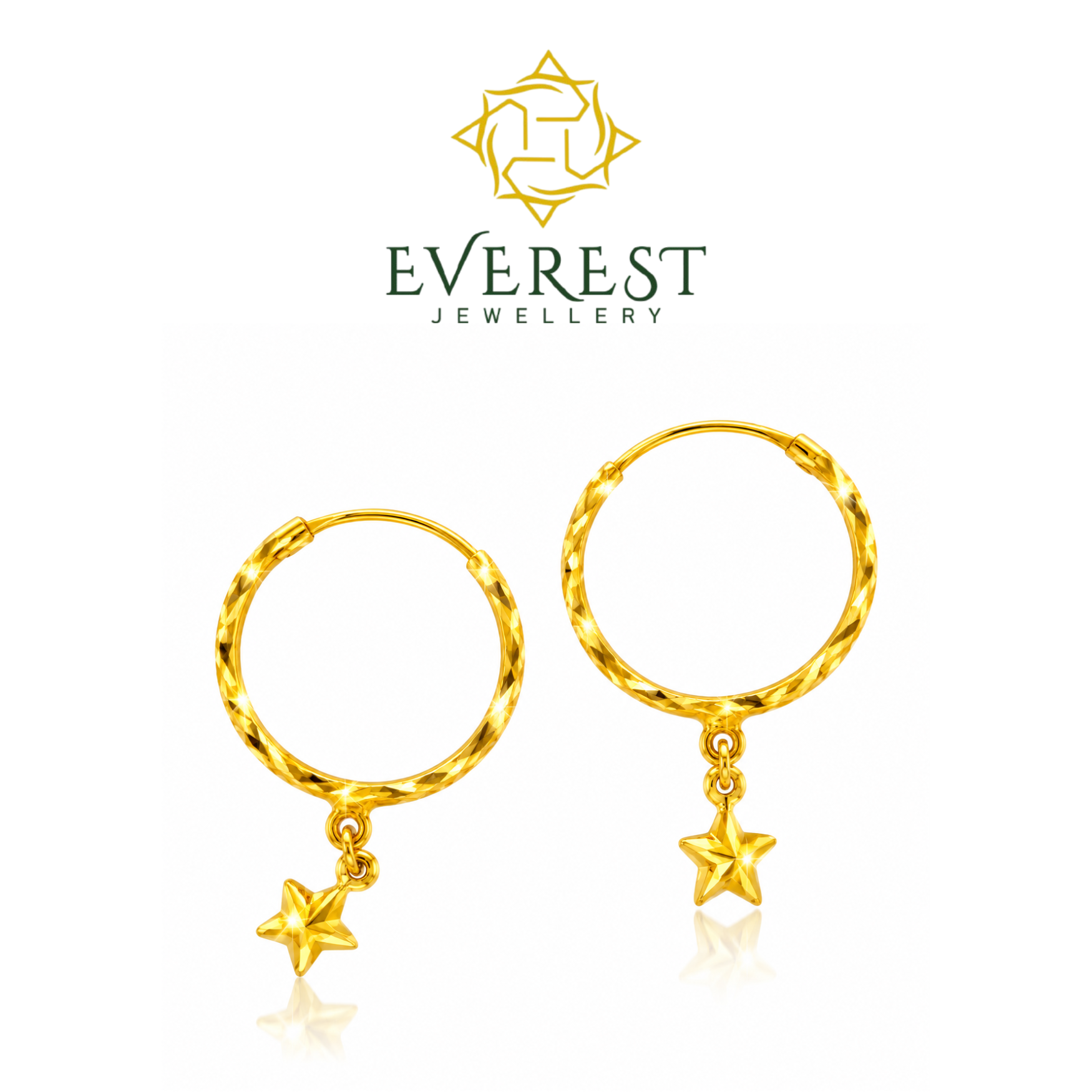 Gypsy H Star Earrings