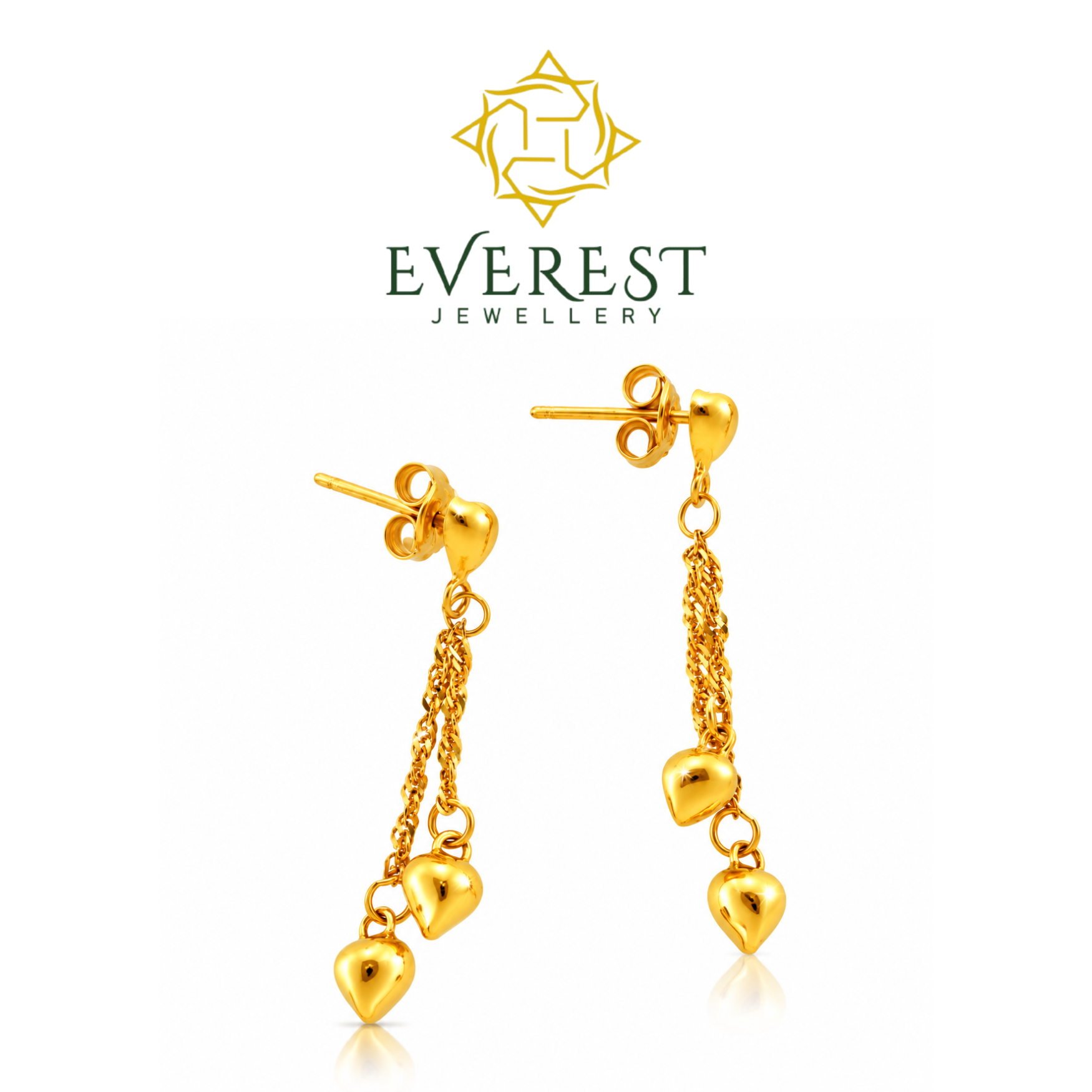 Hang 2 Heart Earrings